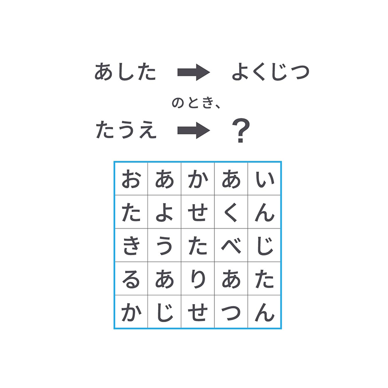 例題12：位置関係（P.156）　盤面や文章中の文字を問う謎